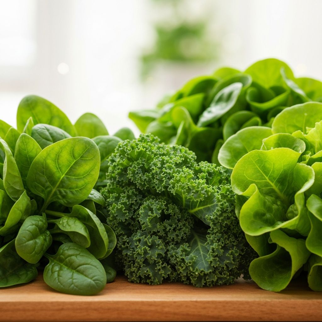 Зелёные овощи и листовые культуры